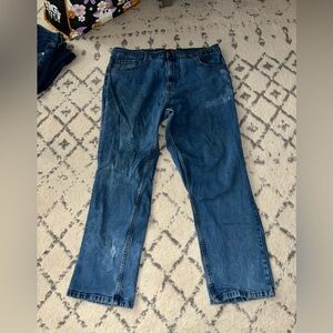 Vintage Men’s Distressed Architect Jean Company Regular Fit Jeans